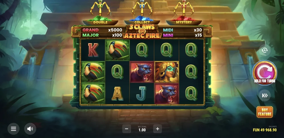 3 Claws of Aztec Fire Slot